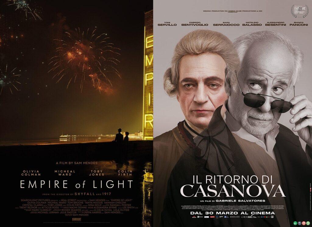 Empire of Light vs Il ritorno di Casanova locandine elena
